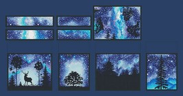 Starry Night cross stitch cosmic pattern pdf - Galaxy embroidery night s... - £12.94 GBP
