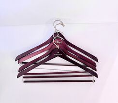 FOUR Nordstrom Dillards Wooden Hangers Shirt Pants Jacket Suit Swivel Ba... - $458.41 MXN