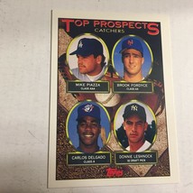 1993 Topps Prospects Catchers HOF Mike Piazza Carlos Delgado MLB Trading Card - $3.79