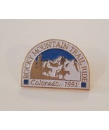 Colorado Rocky Mountain Trail Ride Souvenir Travel Lapel Hat Pin Rockies... - €14,45 EUR