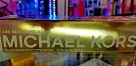 Michael Kors 24K Brilliant Gold Perfume Parfum Her 3.4oz 10ml Spray Edp Sealed - £159.86 GBP
