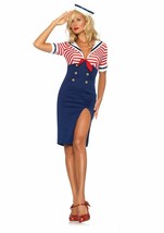 Leg Avenue Deckhand Diva Sailor Adult Halloween Costume Women&#39;s Size X-LARGE - £37.09 GBP