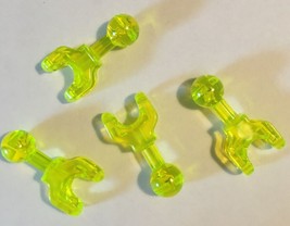 Lego Technic Ball Joint w/Ball Socket - PN 90611 - Trans Neon Green - 4 Pieces - £10.18 GBP