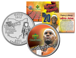 LEBRON JAMES Colorized Ohio Statehood Quarter U.S. Coin * PRE-ROOKIE * L... - £6.71 GBP