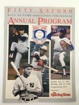 1991 The Sporting News Fifty-Second Annual Program Ferguson Jenkins No L... - $14.20