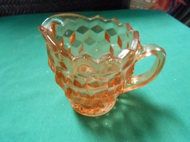 Outstanding Cubist 3 Footed PINK ..&quot;Creamer&quot;  ??? Fostoria ??? - $10.11