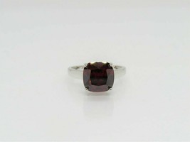 925 Sterling Silver Certified Handmade 3.25 Carat Garnet Gemstone Engagment Ring - £63.14 GBP