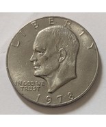 US$1 EISENHOWER Dollar 1978 Large Standard Circulation No Mint Mark Coin  - €83,32 EUR