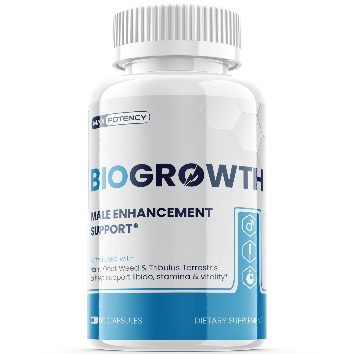 BioGrowth - Male Virility - 1 Bottle - 60 Capsules - $79.99