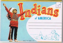 People Postcard Booklet Indians Of America - $3.95