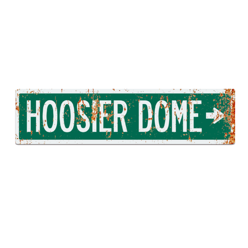 Retro Hoosier Dome Indianapolis Road Sign - $29.00