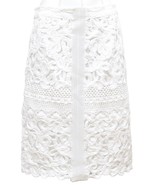 ERMANNO SCERVINO White Skirt Lace Pencil Lined Zipper Sz 40 NWT $1,655 - £485.74 GBP