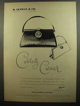 1952 B. Altman &amp; Co. Coblentz Handbag Ad - Coblentz Carrier - £14.85 GBP