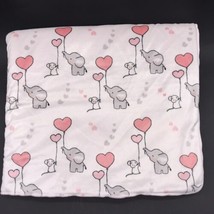 Kidgets Elephant Baby Blanket Heart Balloons Sherpa Valentine - £9.56 GBP