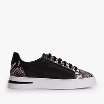 The Burano Black & White Leather Women Sneaker image 7