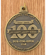 RARE 2&quot; Bronze Medallion, 100 Years of Athletic Competition, Liggett [e-05] - $10.00