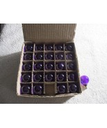 25 Vintage Dark Purple Christmas light C-7 bulbs 7W, 2.25&#39;&#39; NOS in box Rare - €60,18 EUR