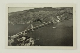 Vintage Postcard Bardell Hi-Gloss Print Airplane View Golden Gate Bridge Ca - £10.25 GBP