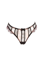 Agent Provocateur Womens Panties Floral Lace Elegant Black Size Ap 2 - £45.32 GBP