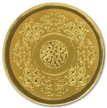 EGP Round Medallion Seals, 25 Count, 1 Inch, Gold - £3.82 GBP