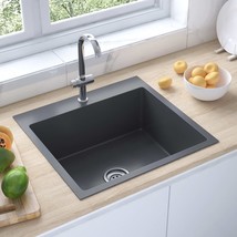  Handmade Kitchen Sink Black Stainless Steel - $303.09 CAD