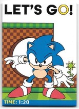 Sonic the Hedgehog Game Let&#39;s Go! Sonic Standing Refrigerator Magnet NEW UNUSED - £3.16 GBP