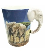 Savanna Habitat Tusked Elephant Gajah 12oz Ceramic Mug Coffee Cup Home &amp;... - €16,29 EUR
