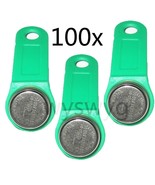 TM Card DS 1990A-F5 iButton token of Access control Sauna Lock 100pcs Green - £63.46 GBP