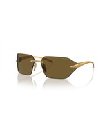 Prada Sunglasses PRA55S 15N01T 71mm Yellow Gold / Dark Brown Lens - $7,098.21 MXN