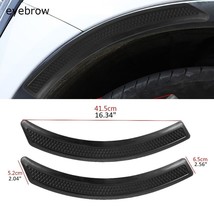 2PCs Car Wheel Eyebrow Black ABS Plastic Arch Lips Fender Guard Protector  - £10.15 GBP