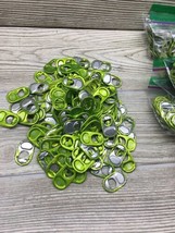 Monster Energy Drink Can Lime Green Tabs Lot Of 200+ Cleaned Mostly Decurled - $4.94