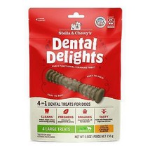 Stella &amp; Chewy&#39;s Dog Dental Delights Large 4 Pack - £11.93 GBP