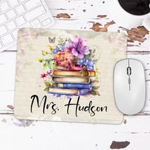 Gift For Librarian, Library Teacher Gift, Personalized Mouse Pad, Librarian Offi - £10.97 GBP