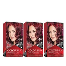 Revlon Permanent Hair Color Colorsilk 100% Gray Coverage 48 Burgandy (3 pack) - £13.33 GBP