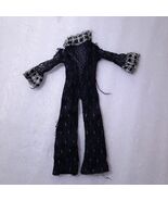 Vintage Maddie Mod Lovely Lace Black jumpsuit romper 1970s sheer Barbie ... - $91.41 MXN