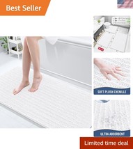Cozy Microfiber Bath Mat 70x24 - Water-Resistant Non-Slip Rug for Bathrooms - $1,849.32 MXN