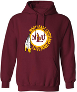 NLU Northeast Louisiana University Throwback Logo Hooded Sweatshirt Hoodie - £31.09 GBP