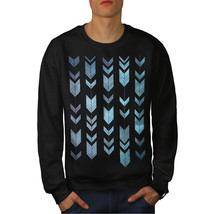 Arrow Cool Design Fashion Jumper Shape Art Men Sweatshirt - £14.95 GBP