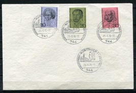 Germany 1970 Mi 616-8 Cover Special cancel Nuringen 4842 - £3.10 GBP