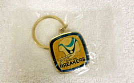 Vintage 1980s Portland Breakers Football Team USFL Gold Aqua Keychain MIP - $18.32