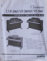 Yamaha CVP-206 -206M C Clavinova Piano Original Overall Circuit Diagram ... - $39.59