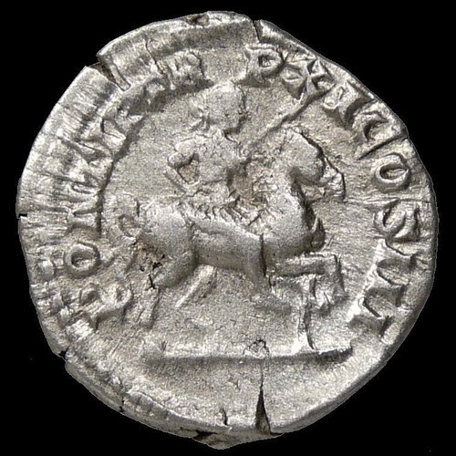 CARACALLA on Horseback with Spear EXTREMELY RARE in RIC #102 Roman Denarius Coin Item image 6