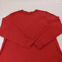 George Crewneck Men's Long Sleeve Red Cotton T-Shirt L (42-44) image 7