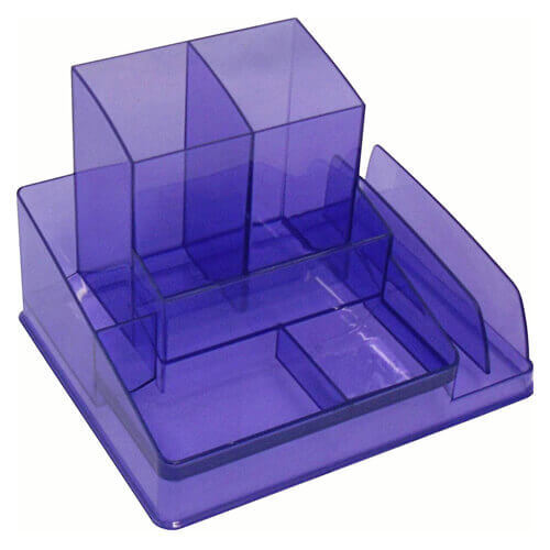 Primary image for Italplast Durable Desk Organiser - Trans Purple
