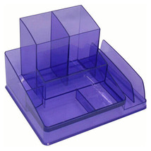 Italplast Durable Desk Organiser - Trans Purple - £17.58 GBP