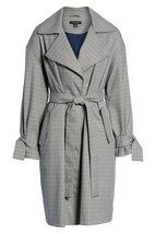 Halogen Plaid-Print Lightweight Trench COAT NEW SZ XXL - £111.46 GBP