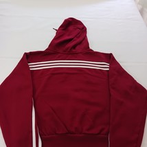 Adidas TROY Men's Red Cotton Blend Drawstring Hoodie Sweatshirt Size Small image 13