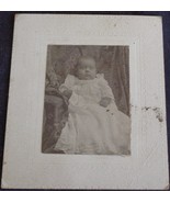 Antique Photographic Image of Infant in Christening Gown – Late 1800s – GDC - £6.96 GBP