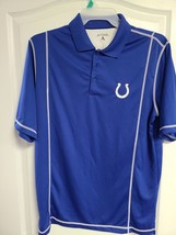 Antigua Indianapolis Colts Golf Polo Shirt Size Large Short Sleeve Quick Dry NFL - £8.64 GBP