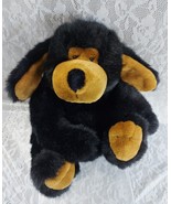 Chosun Puppy Dog Bear Plush Black Brown Sitting 13&quot; Stuffed Animal Vinta... - $1,416.49 MXN